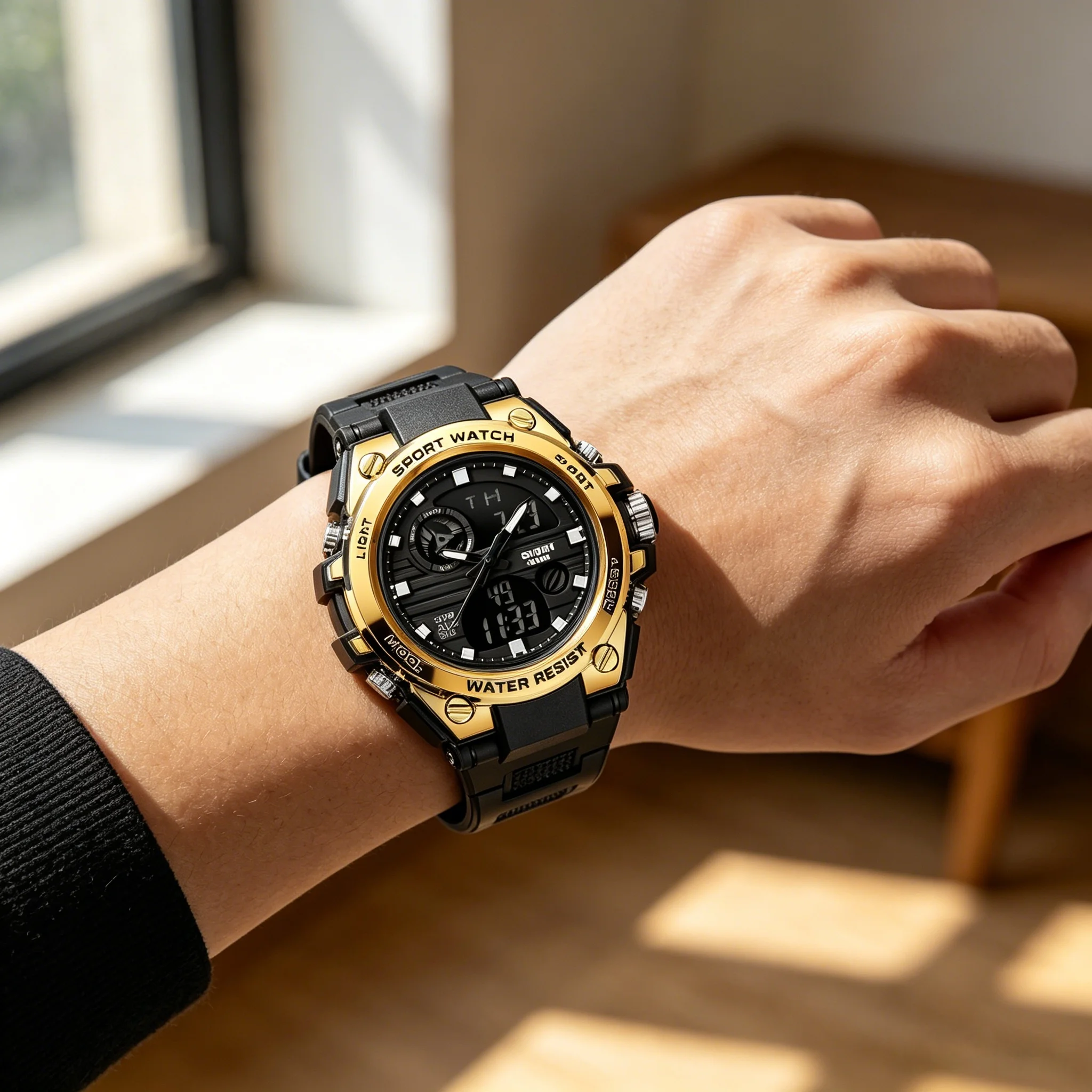 Men's Personalized Handsome Casual Versatile Sports Watch Multifunctional Student Electronic Watch