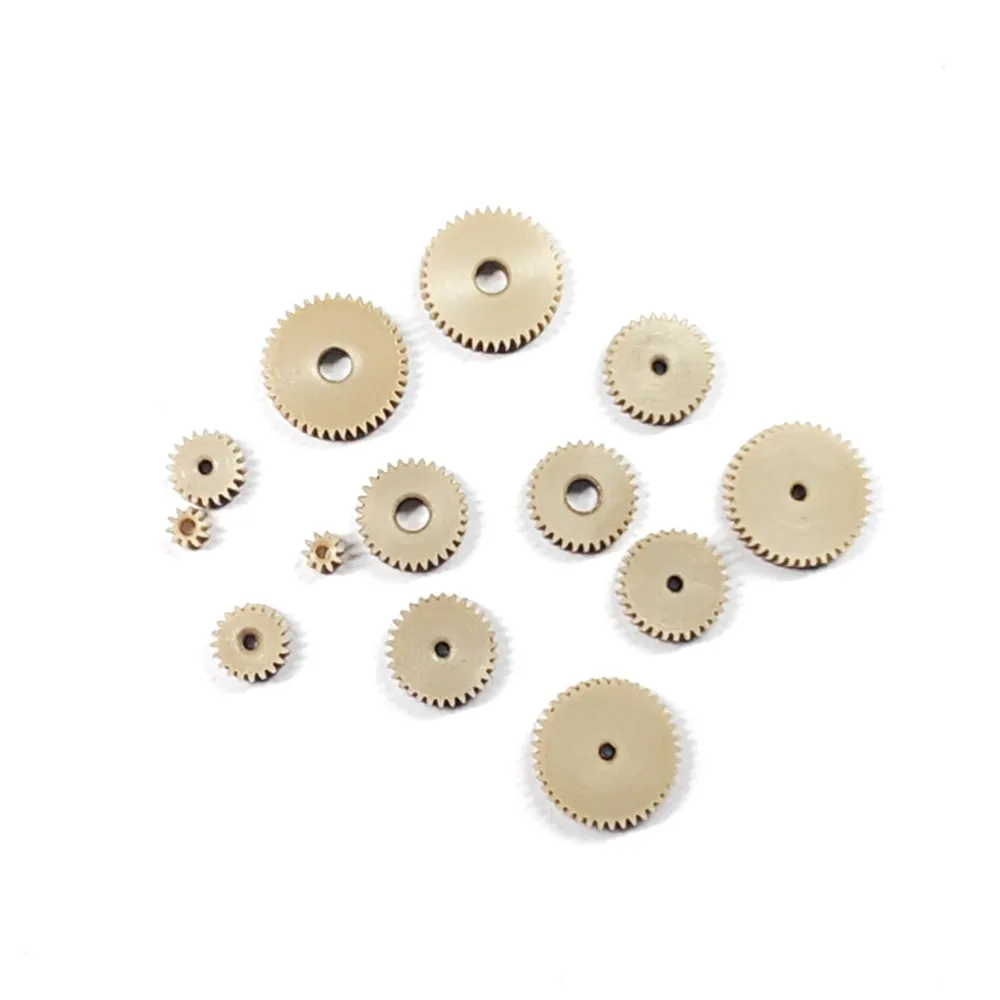 0.2M Peek MINI Spur Gear 10/20/30/40 tooth DIY Model Plastic Cylindrical Gear Parts