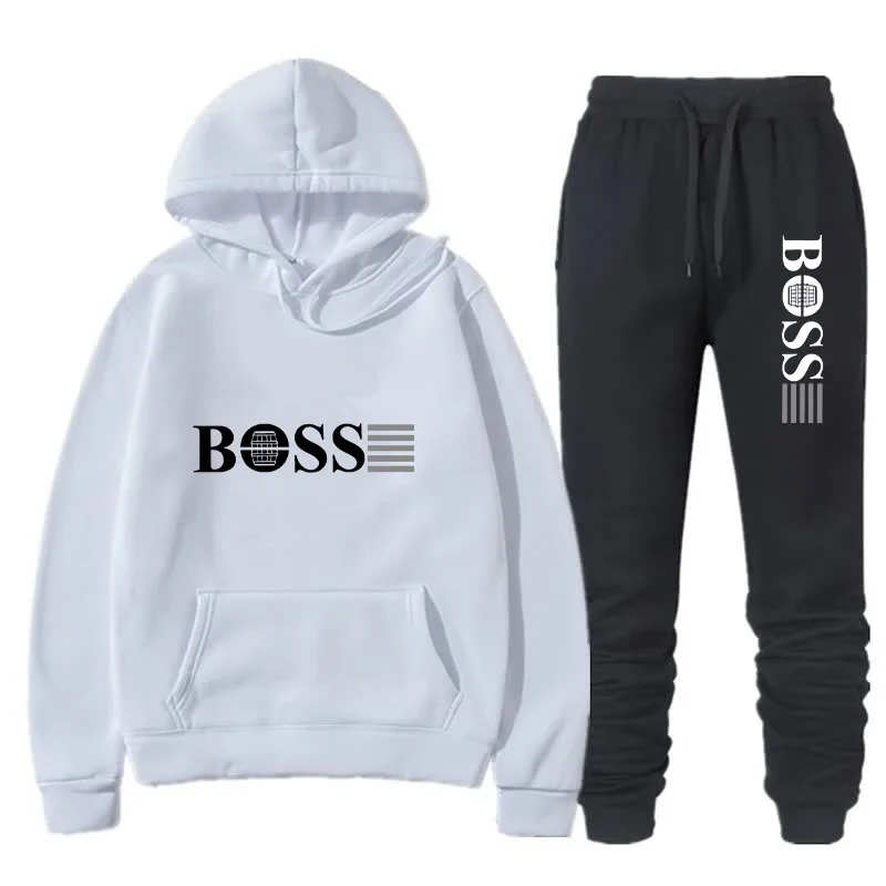 2025 New Autumn/Winter Men's And Women's Hoodie Set Fleece Sweatshirt Casual Sweatshirt Large S-3XL