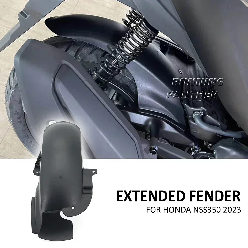 For Honda NSS350 NSS 350 2023 NEW Motorcycle Rear Wheel Extended Fender Splash Protector Rear Tire Extension Hugger Mudguard kit