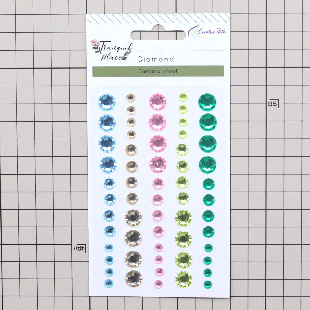 Creative Path Tranquil Place Scrapbooking Journaling Komplettsets 15 Stück Dekorative Papier-Ausschnitte Rahmen Aufkleber DIY Bastelsets – Detail 36