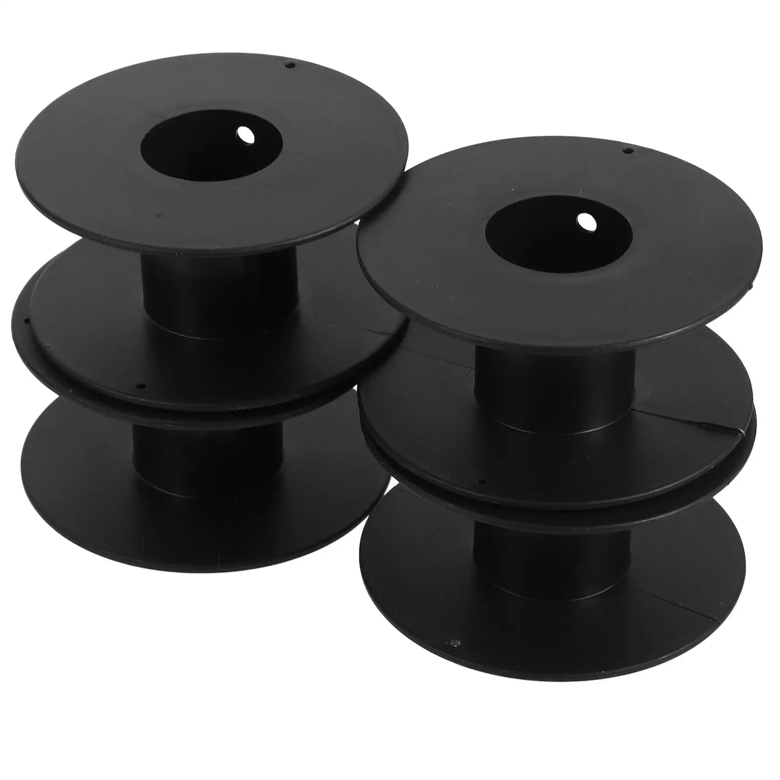 4 Pcs Wire Reel Extension Cord Storage Hot Power Holder Organizer Black Electric Reels