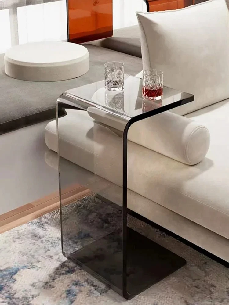 Modern Simple Transparent Acrylic Side Table Home Bedroom Creative Living Room Sofa Side Table