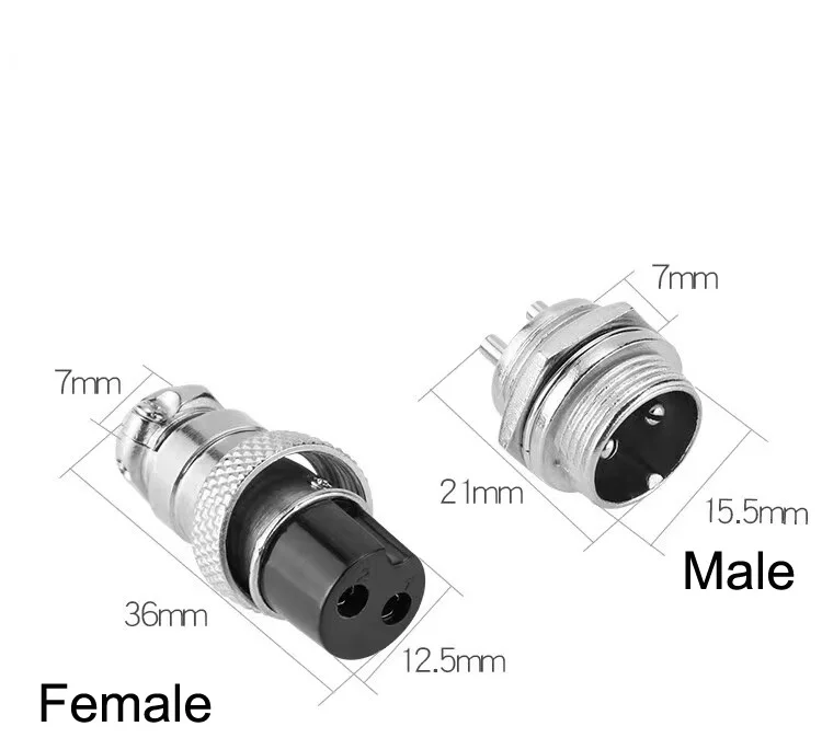 20Sets GX16 2 3 4 5 6 7 8 9 10 Pin Male&Female Docking Aviator Aviation Plug Socket Circular Connector