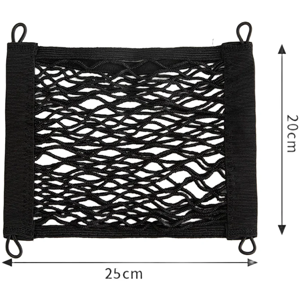 Double Layer Thickened Motorcycle Storage Net Bag with Elastic Front Mount Compatible for Electric Scooters and Bike Accessories