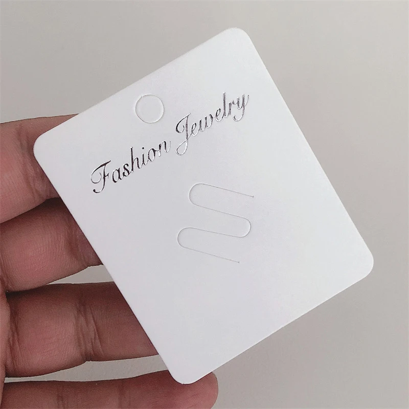 50 Stück Mode Broschen Display-Karten hochwertige Stifte leere Papier Tag Schmuck Verpackung Karten Verkauf hängen Preis Tag Karten