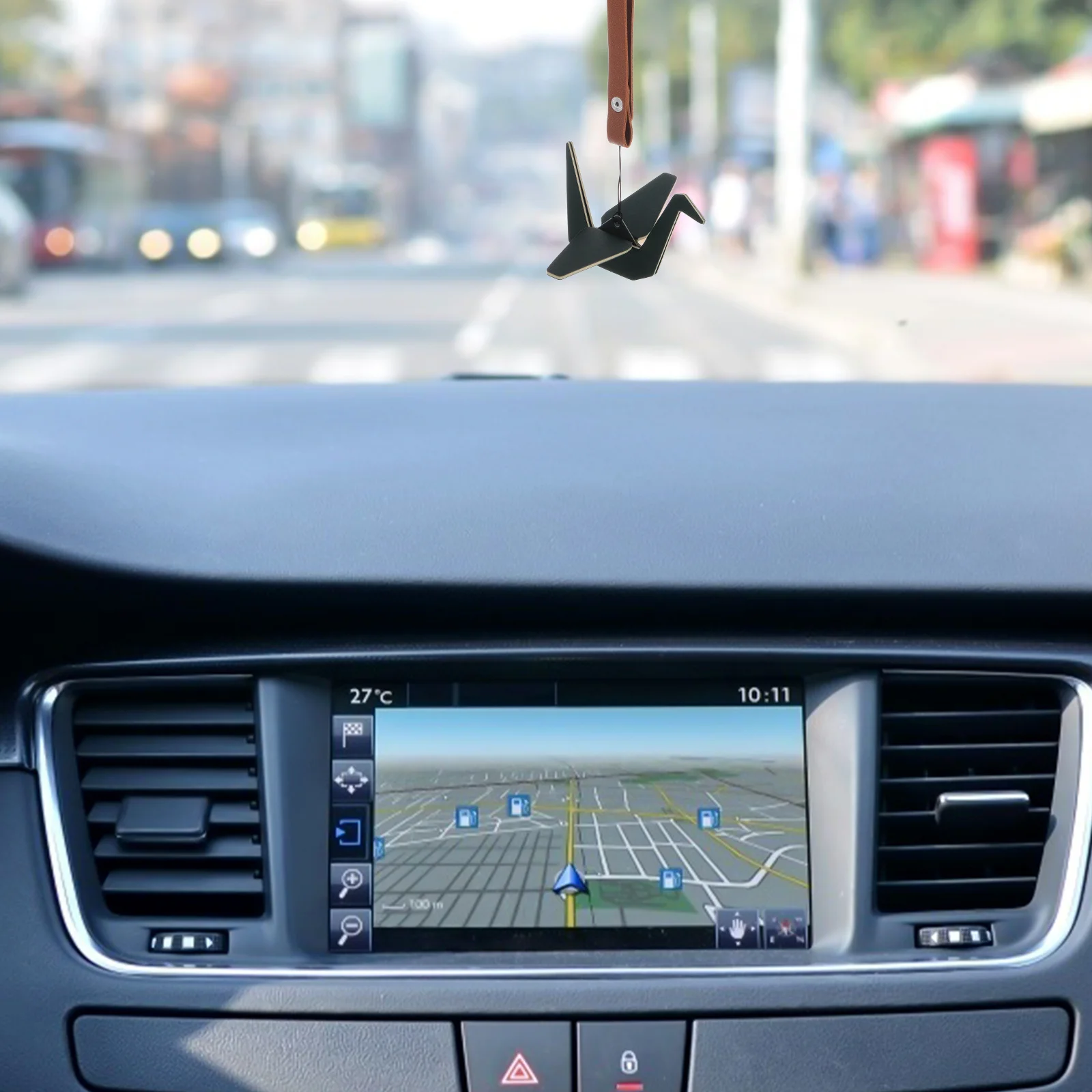 

Origami Crane Car Air Freshener Pendant Hanging Decoration Rearview Mirror Long Lasting Scent Essential Oil Diffuser Car