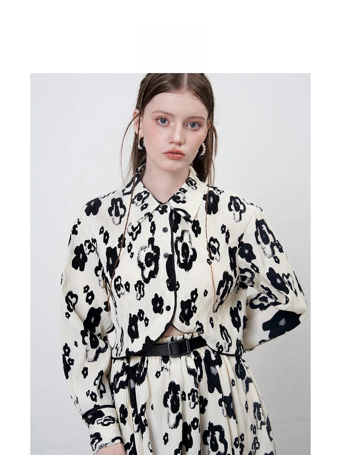 

Свободная женская юбка с высокой эластичностью, легкая, с 3D-принтом на водной основе, плиссированная, модная