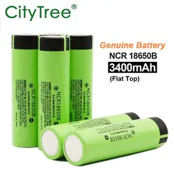 18650 NCR18650B 3400mAh Al Litio Ad Alta Potenza 3C-5C Scarica 3.7v Batteria Ricaricabile per Torcia A LED Accumulatori E Caricabatterie Di Riserva puntatore Laser