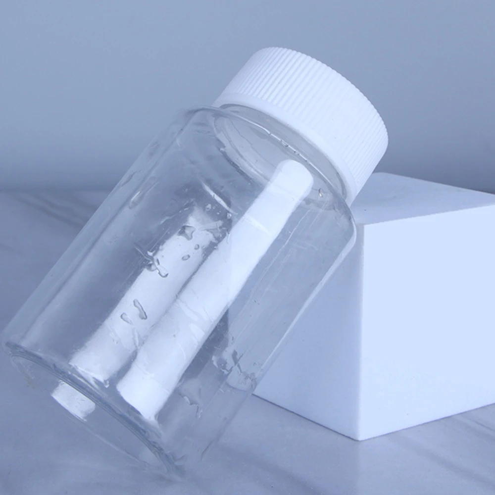 50pcs Plastic Bottle 15ml 20ml 30ml 50ml 80ml 100ml Empty Clear Sealed Sample Bottle Solid Powder Medicine Pill Container Jar