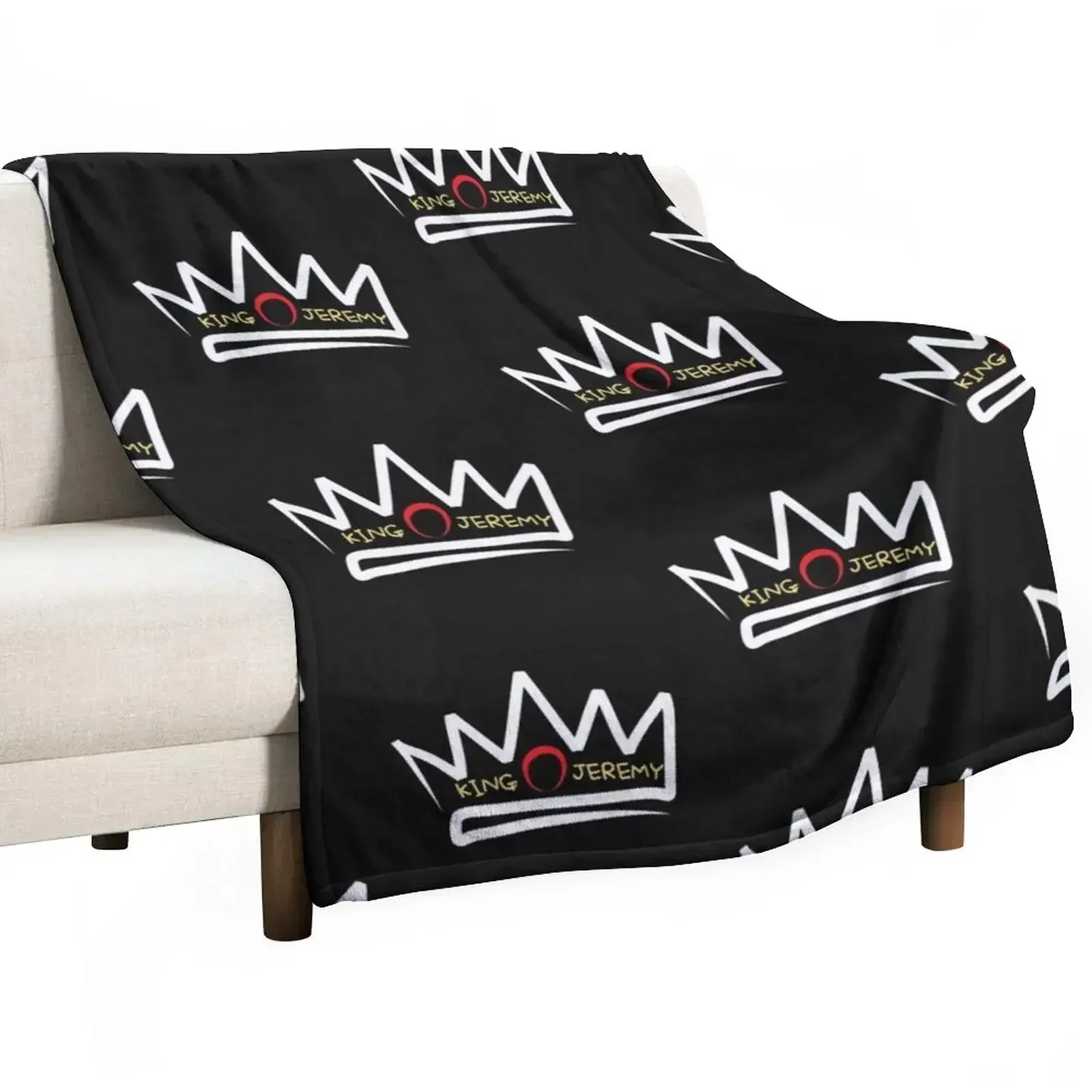 

King Jeremy with Crown, pearljam Throw Blanket sofa bed Summer Beddings Cute Plaid Custom Blankets