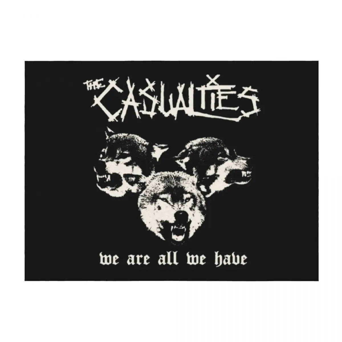 

The Casualties T-Shirtthe casualties band Throw Blanket Tourist Winter beds Hairy Baby Blankets