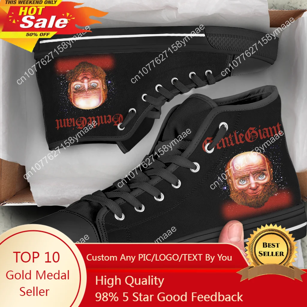 

Hot Gentle Giant Man Woman Canvas Shoes Hot Cool Canvas Shoes Lightweight Casual High Help Classic Board Shoes Fashion Sneakers