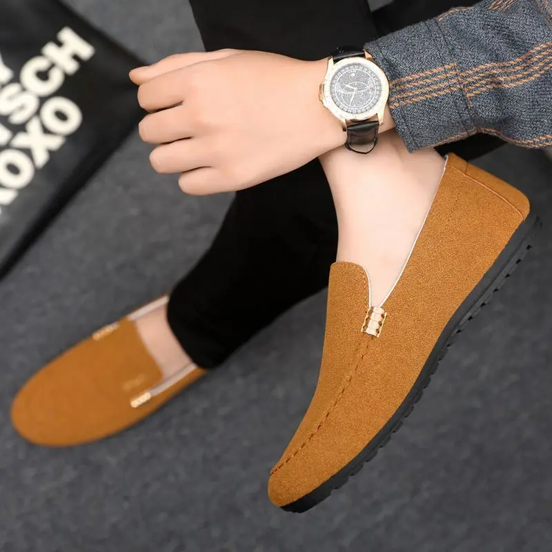 

Men's Casual Shoes Large Size Lightweight Breathable Soft Sole Slip on Loafers Trendy Spring Summer Work Driving Shoes