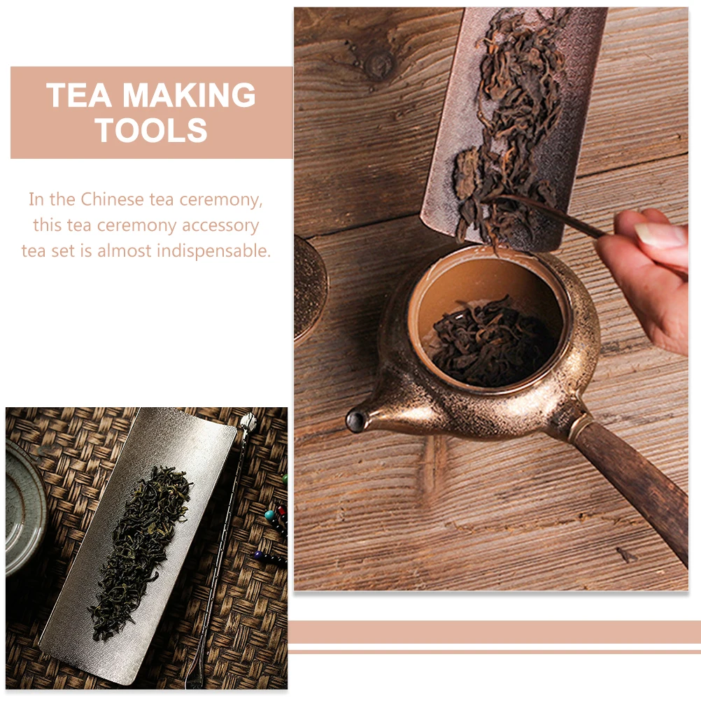 

1Set Lightweight Tea Scoop and Shovel Set Made of Alloy for Chinese Tea Ceremony Accessories Portable Teaware Spoon Utility
