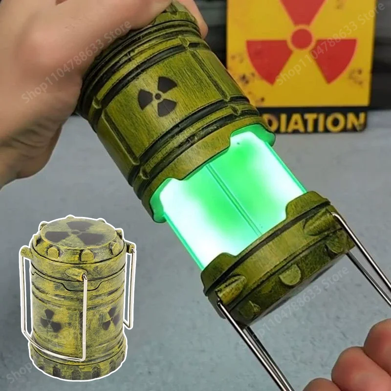 Novidade lanterna de reação nuclear mini portátil luz de acampamento doomsday iluminador festa de halloween presentes decoração para casa