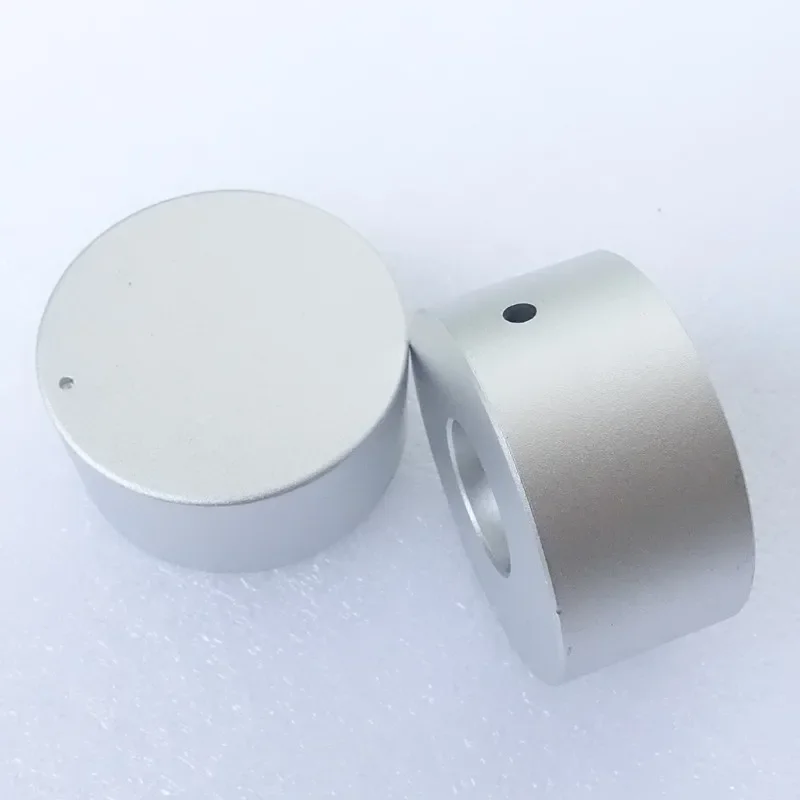 1 szt. Aluminiowe pokrętło potencjometru 44*22*6mm pokrętło piaskowania Cap przełącznik głośności dla wzmacniacza Hi-Fi enkoder regulacja głośności — zdjęcie 3