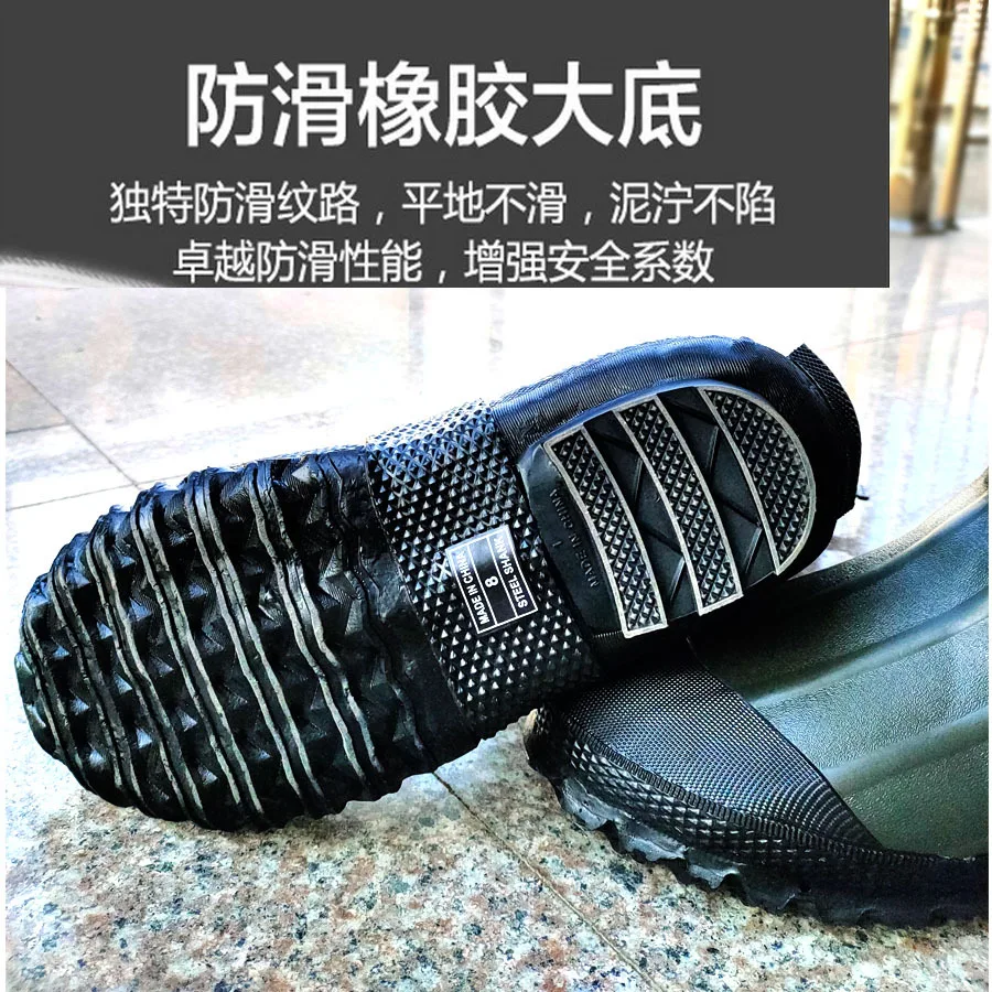 Warm Non-slip Rubber Tall Rain Boots Rain Boots Water Boots Industrial and Mining Snow Boots