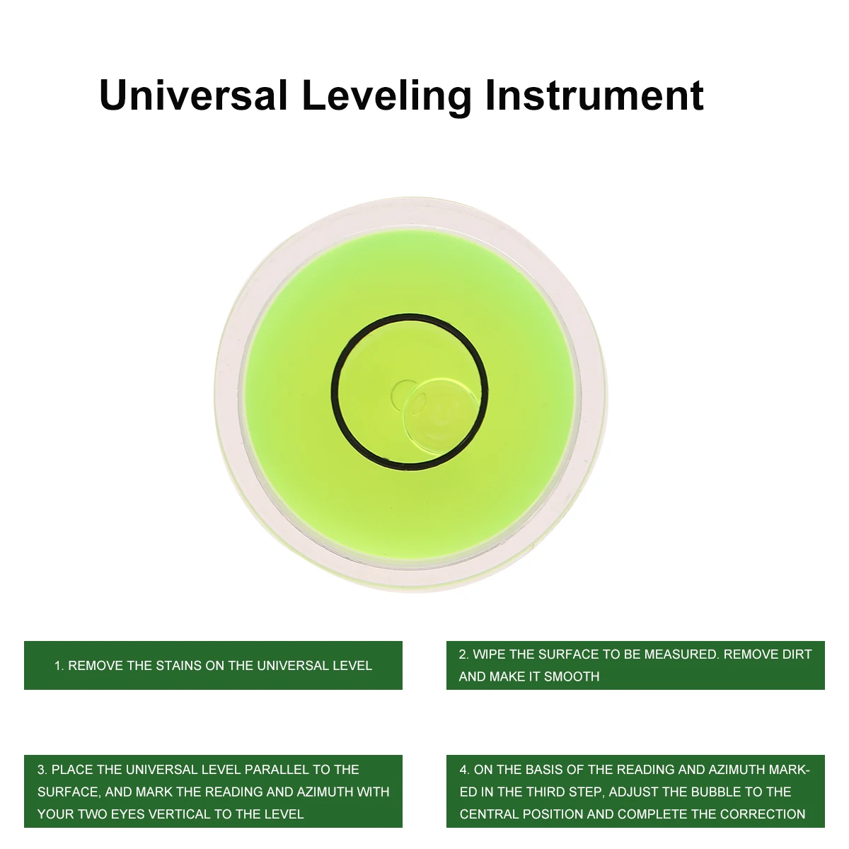 10pcs Circular Bubble Level Acrylic High Precision Horizontal Leveler For Measuring Tools Ruler