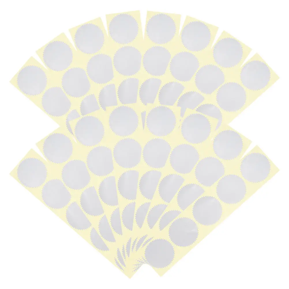 

200Pcs Steel Seal Embossing Stickers Scallop Edge Tamper Proof for Certificate Award Graduation Envelopes Official Documents