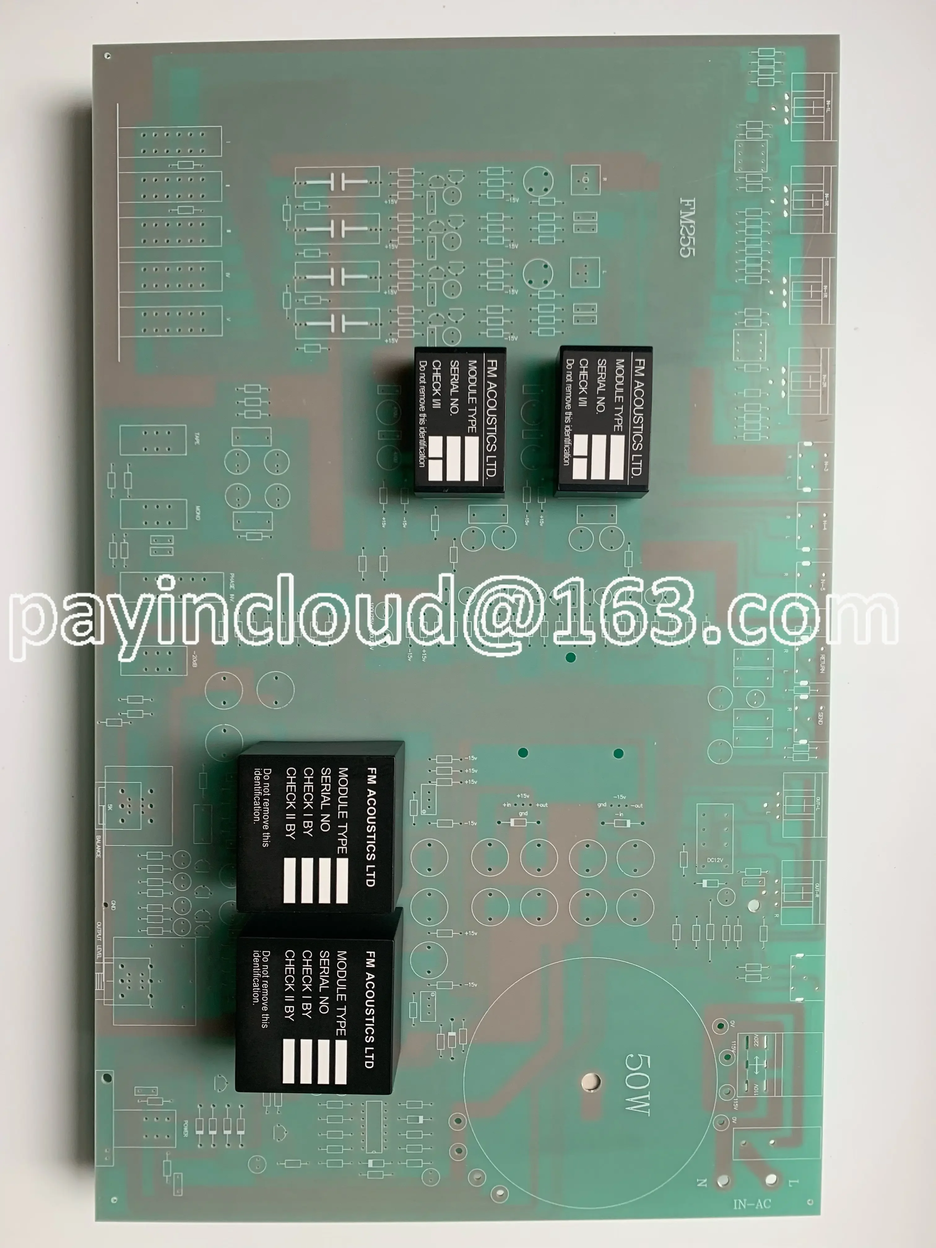 Directly Engraved Swiss FM255 Pre-module PCB Board Power Amplifier Empty Board Balance Module