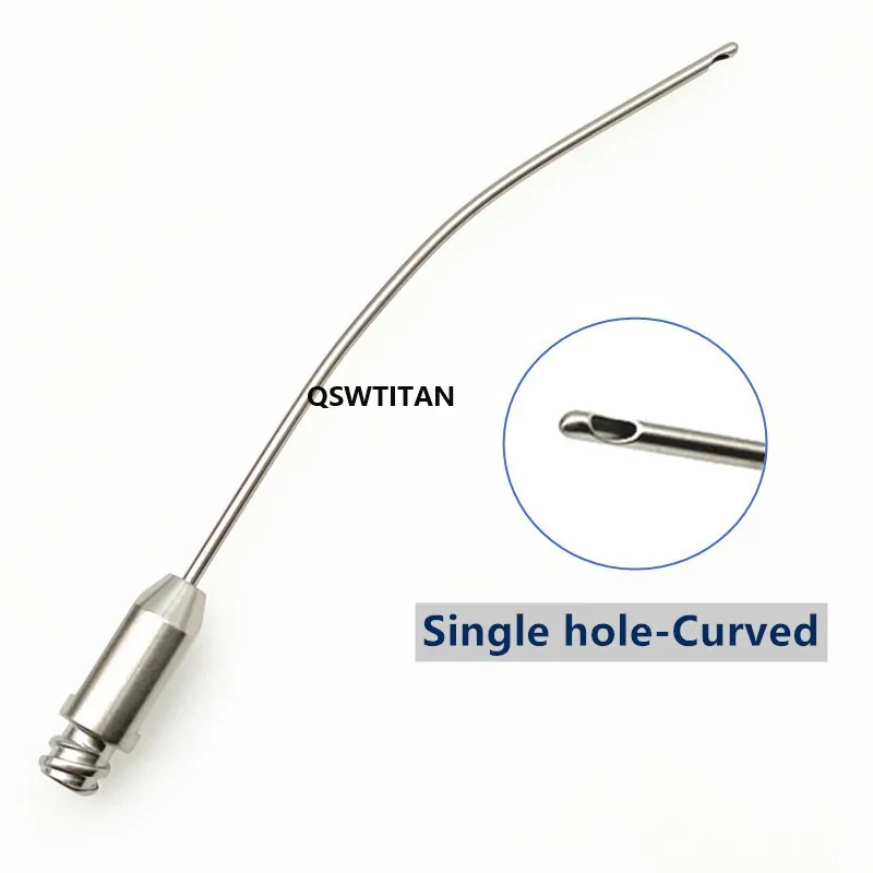 1PCS Curved Liposuction Cannula Micro Single holeUsed for facial liposuction Plastic surgery Fat Transfer Needle