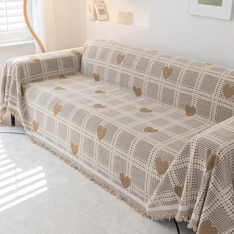 All Seasons Universal Jacquard Anti-cat Scratch Sofa Cover Towel Air Conditioning Knitted Blanket Posey Blanket Sofa Towel