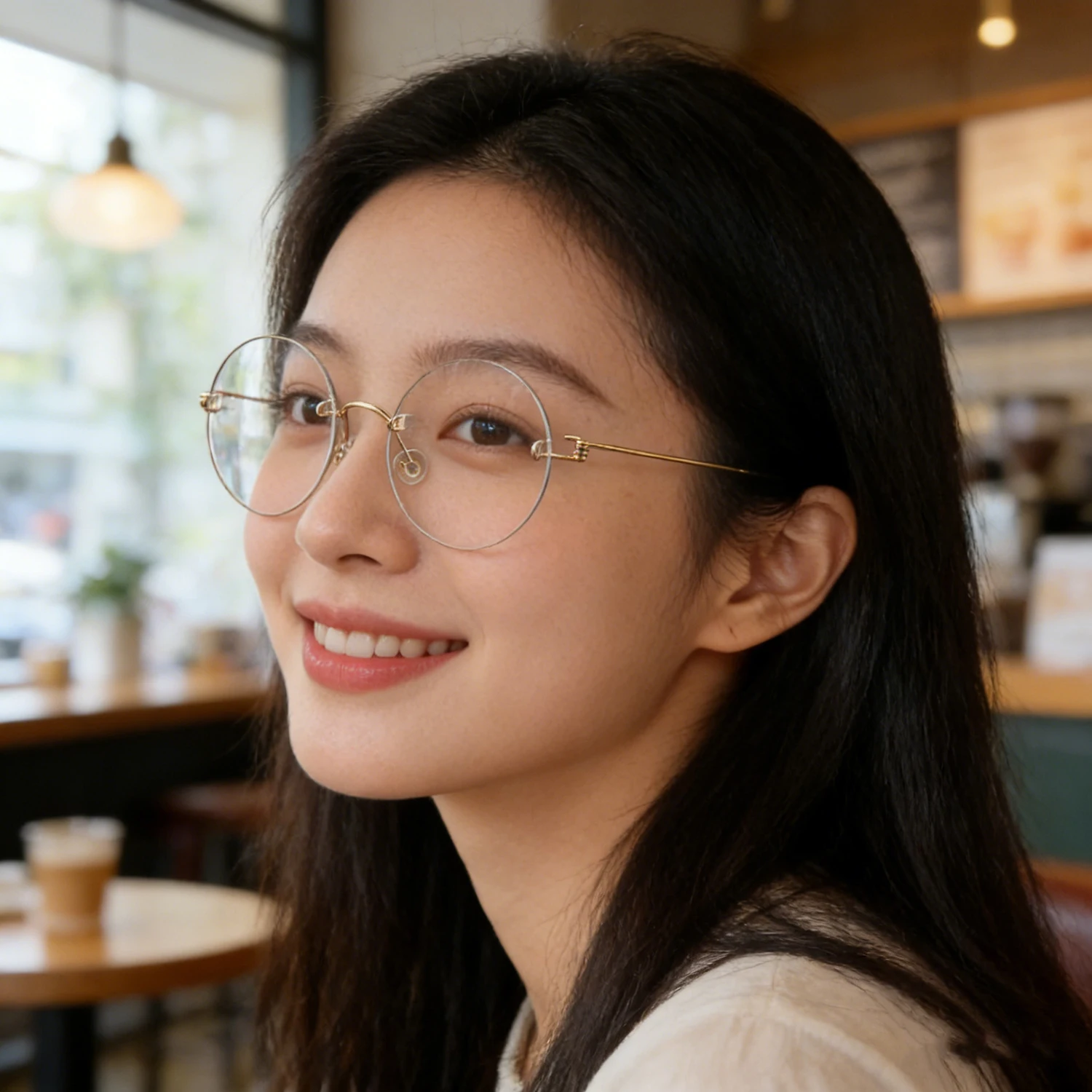 Denmark Brand Round Rimless Glasses Frame Fashion Air Titanium 356 Ultralight 4g Thin Eyeglasses Simple Gold Wire Spectacles New