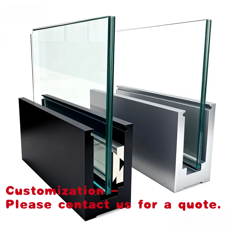 custom.304 316 2205 Stainless Steel Custom Staircase Fixed Glass Balustrades Rust Resistant Contemporary Design Deck Clamp