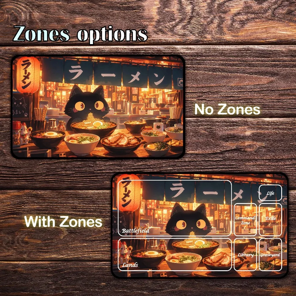 MTG Playmat - Ramen Cat Custom Playmat 24
