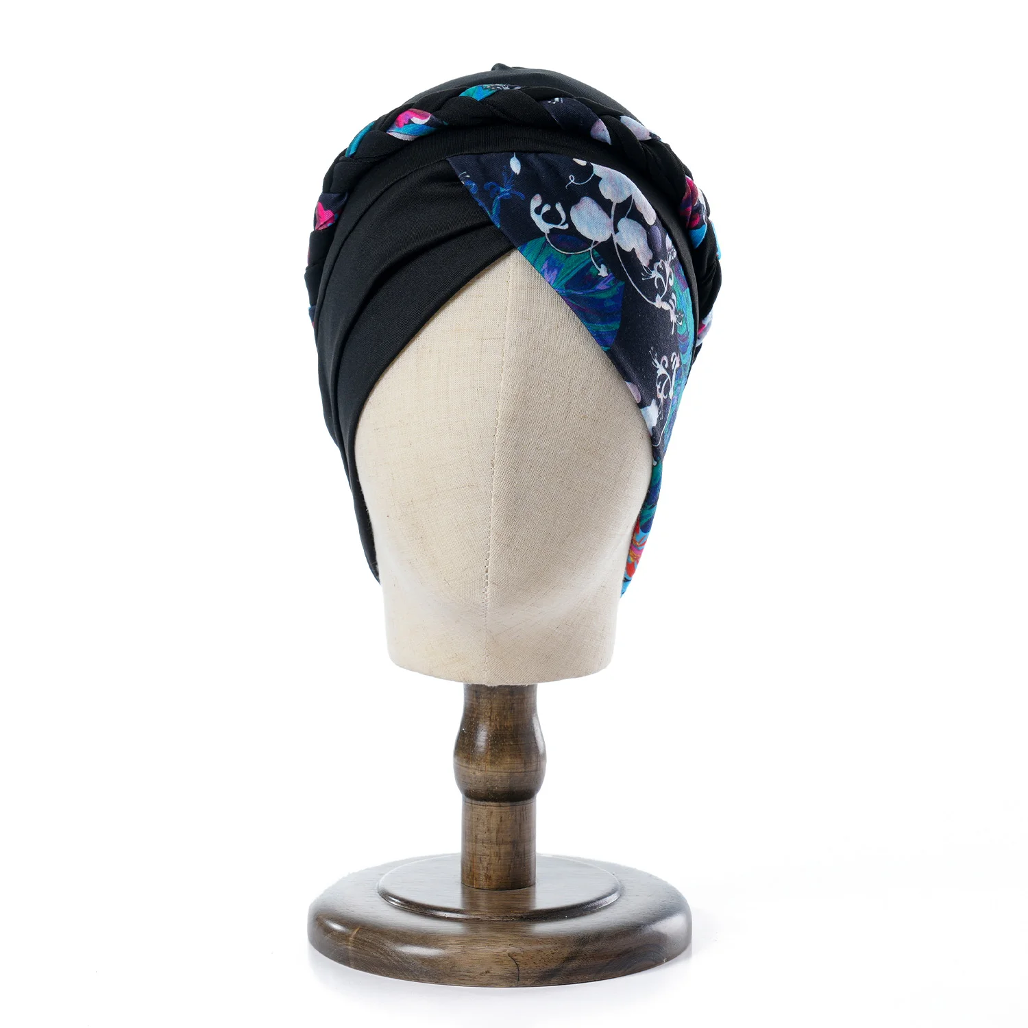 Frauen Rüschen Muslimischen Turban Druck Blume Knoten Kopftuch Islamischen Innere Hijab Caps Chemo Kappe Haarausfall Plissee Kopf Wrap Turbante – Detail 6