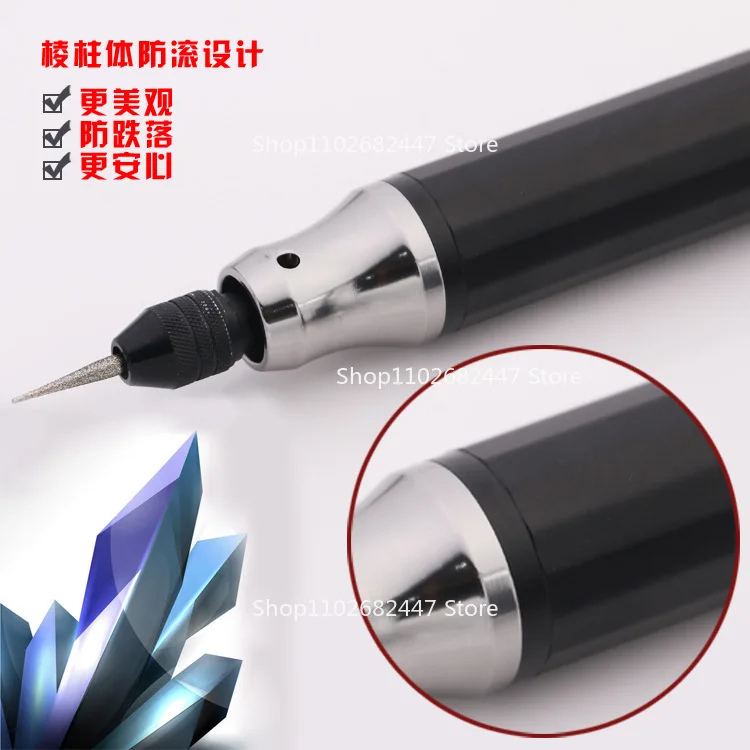 

Electric Sander Small Household Handheld Polishing Engraving Machine 3.7v Battery Large Capacity, Free 9 Grinding Heads