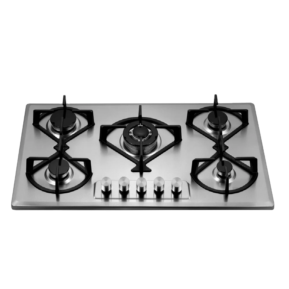 5 burner Built in Gas Cooktop Blue Flame Kitchen Appliance Hob Hot Selling Cooker Manufacturer