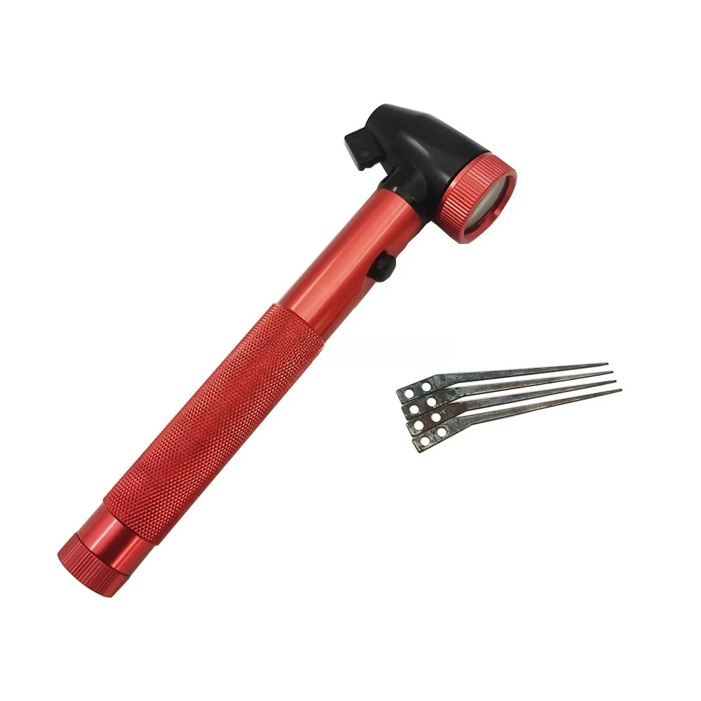 أداة نطاق قفل الإضاءة البيضاء مع إبر تكبير أحمر لصانع الأقفال