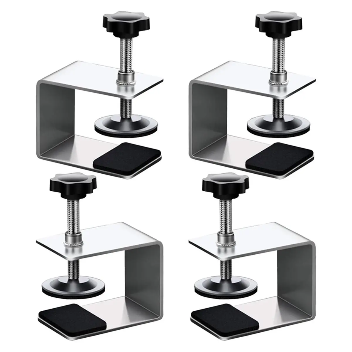 DT35BG 4Pcs Drawer Fixing Clip, Steel Clamps for Woodworking, Cabinet Installation Tools Front Drawer Jig for Tables Mount