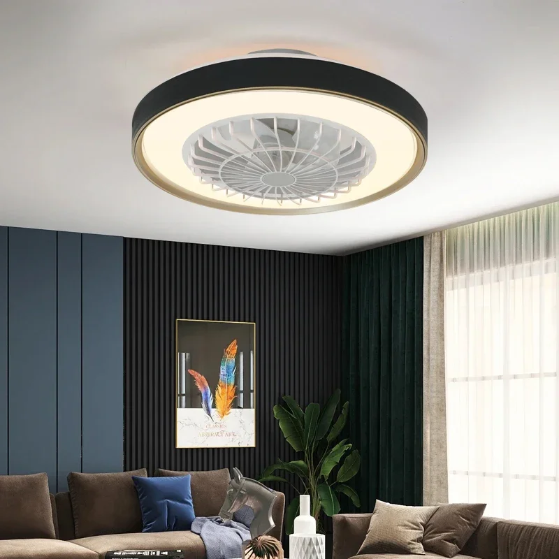 Iluminación LED colgante para interiores, luz envolvente de 360 °, Control remoto, atenuación ilimitada, Light110V-220V Circular para dormitorio y