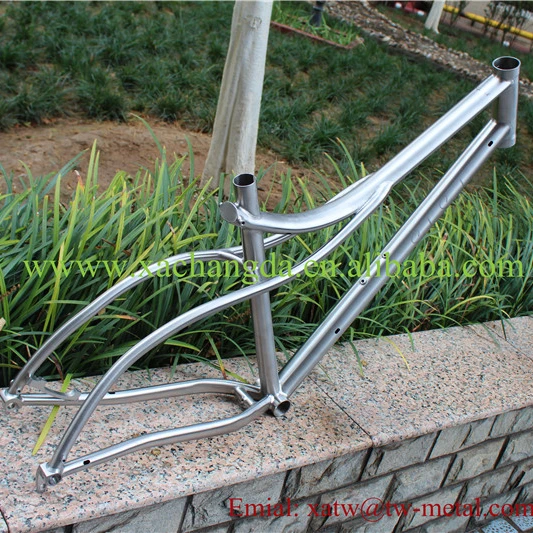 Titanium Cruiser Bicycle Frame Titanium Fat Bike Frame Custom Titanium Mountain Bike Frame