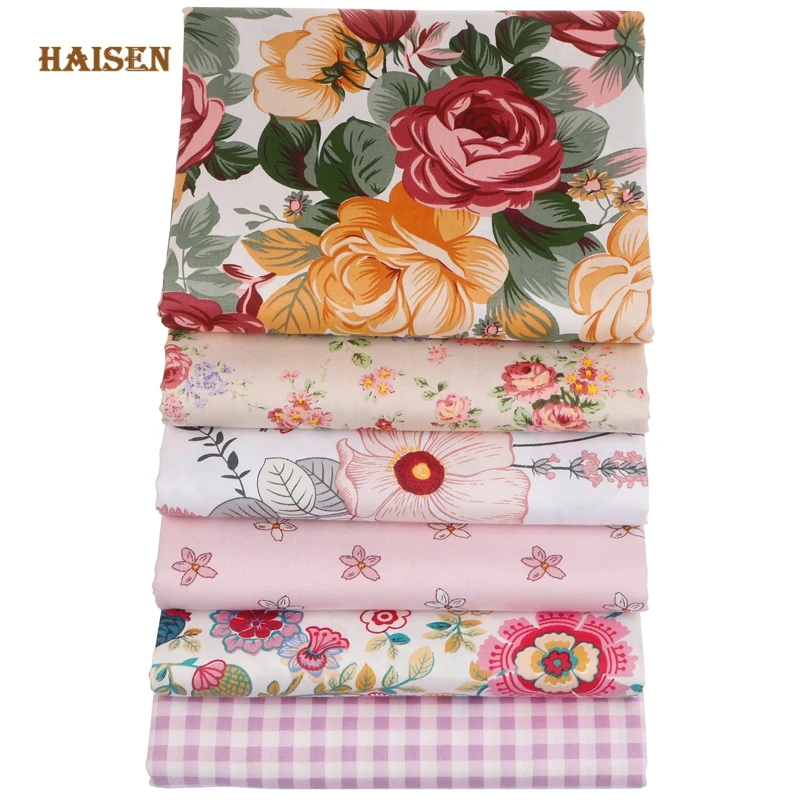 Printed Twill Cotton Fabric,Pink Floral Cloth,DIY Sewing Quilting Home Textile Material By Meter Baby&Child Bedding,Shirt,Dress