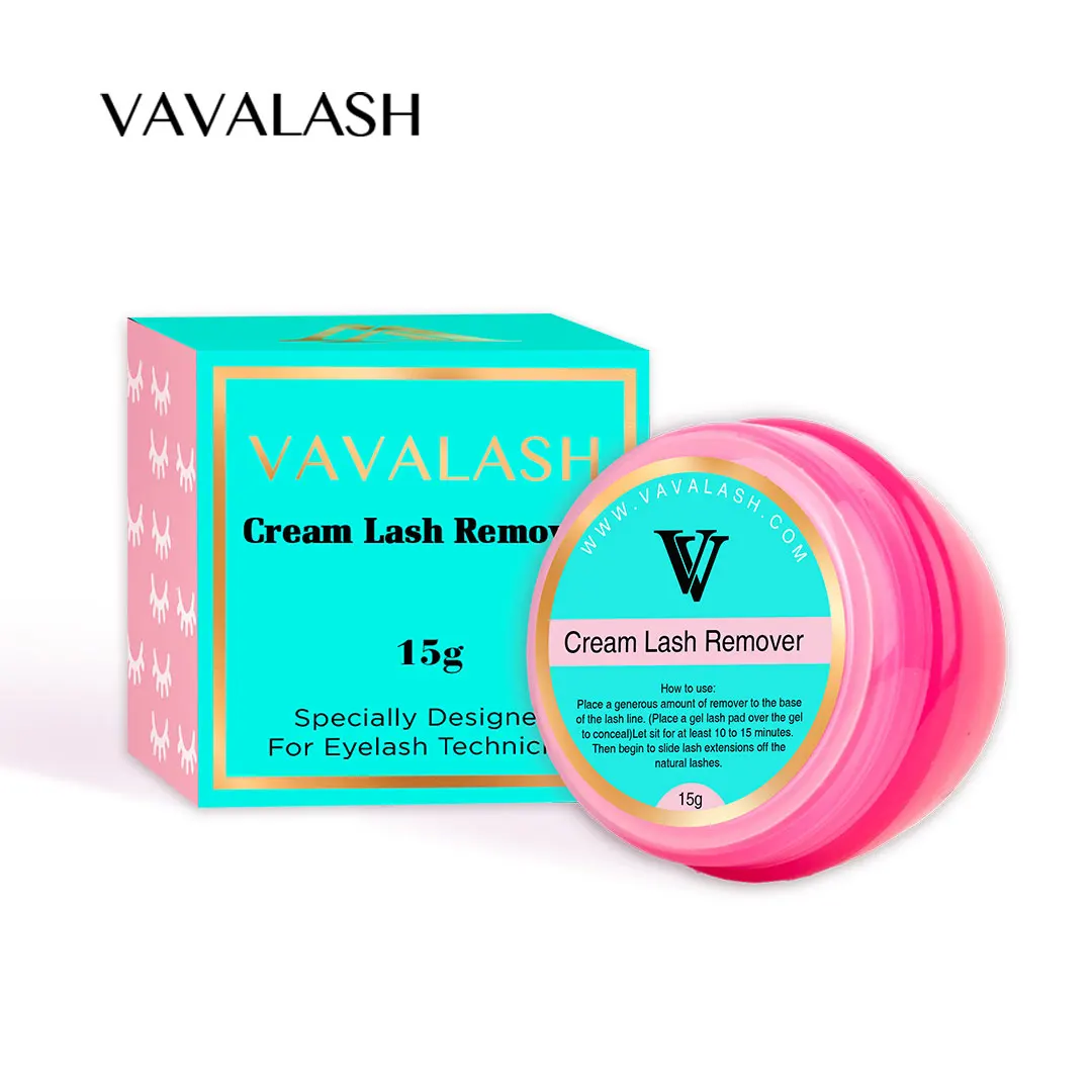 

VAVALASH Eyelash Glue Remover Cream Fast Cleaning Safe for Sensitive Eyes Quick Lash Removal Gentle Formula