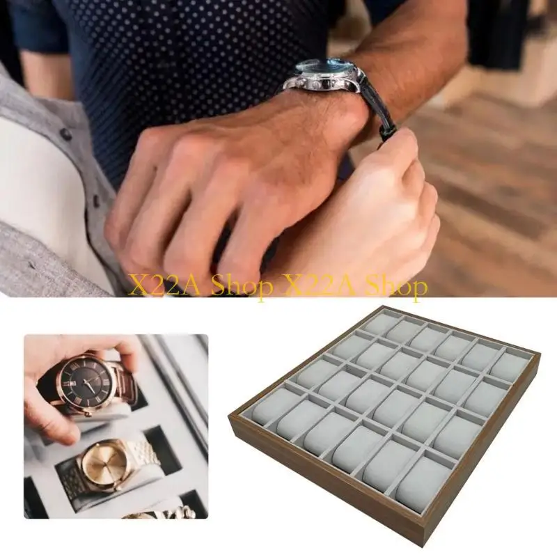 

Уникальный универсальный деревянный организатор Watch 24 Slots Watch Holder с подушками. Проблема.