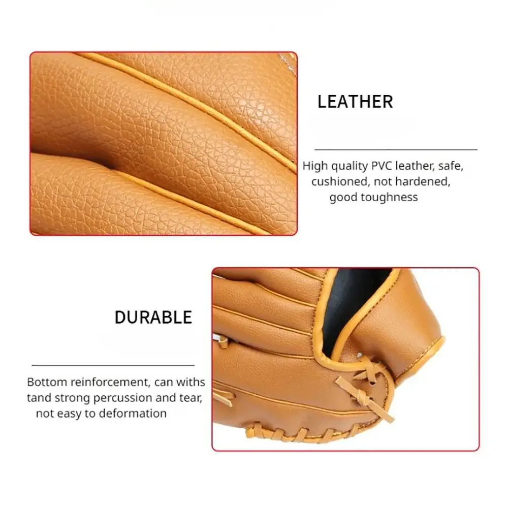 Children Baseball Glove 10.5inch PU Batting Gloves Softball Practice Equipment Baseball Training Competition Glove For Kids