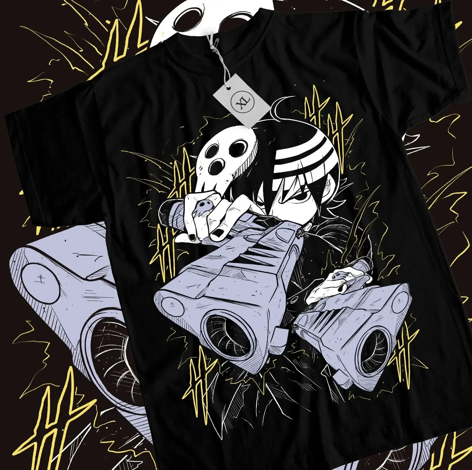 

Death the Kid T-Shirt Soul Eater Japanese Black Star Girl Funny Shirt All Size