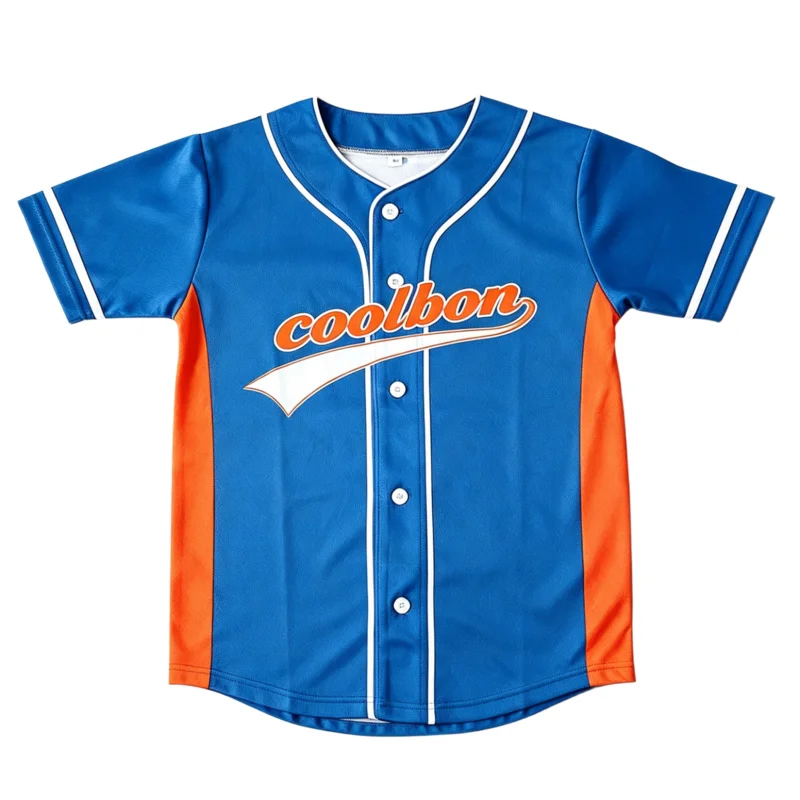 Men's Quick Dry Button-Up Sublimation Baseball Jersey Adult Custom Uniform Breathable T-Shirt Personalizable Baseball Wear