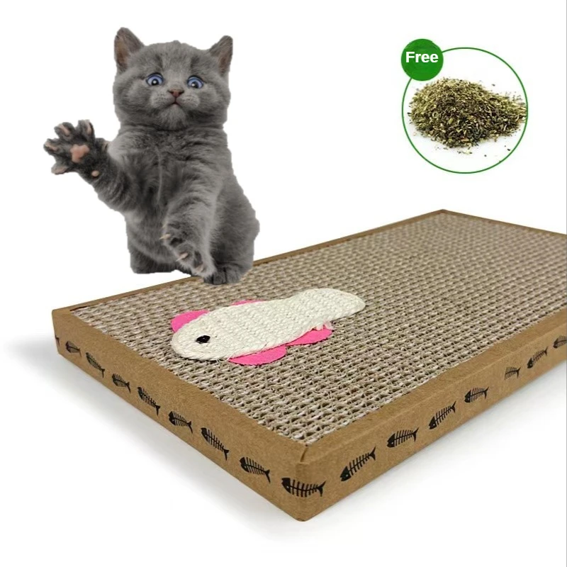 Pet Cat Scratching Board Cat Cardboard Mat Scraper Grinding Claw Toys for Cat Scratcher Cat Furniture Protector Pet Accesorios