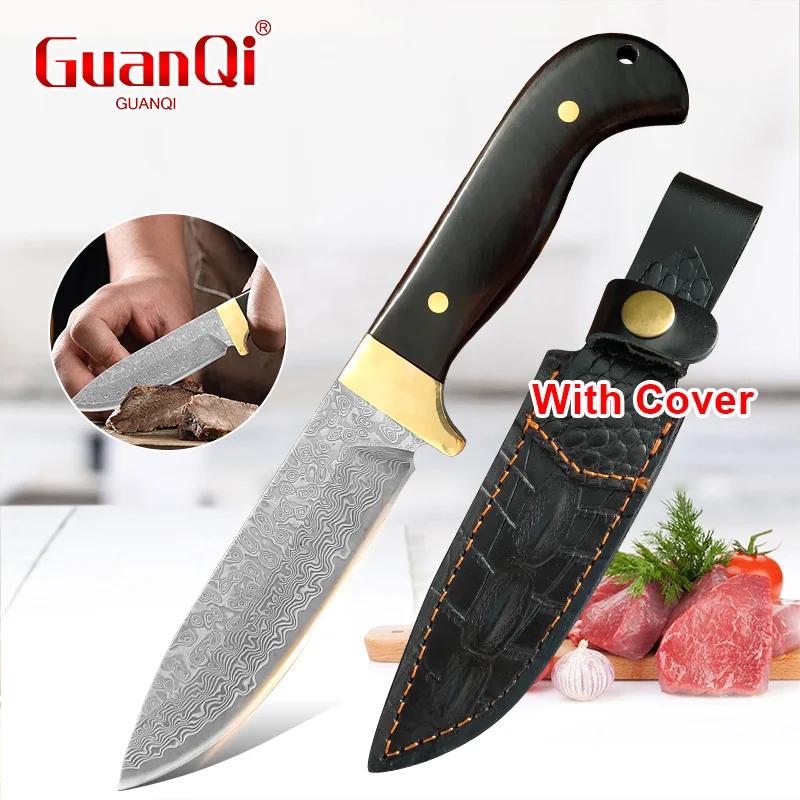 Premium Japanisches Küchenmesser VG10 Damaszener Stahlklinge Ergonomischer Ebenholzgriff Superscharfes Besteck für Haus & Küche