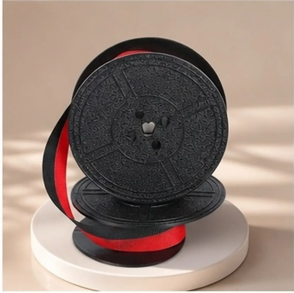 Universal Twin Spool Typewriter Ribbon High Grade Nylon Ink Absorbent Clear Printing Replacement Ribbon for Professional Retro
