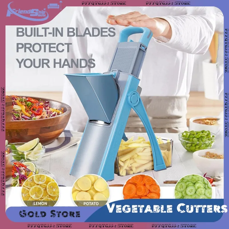 Kitchen Vegetable Cutters Potato Carrot Fruit Slicer Graters Food Chopper Stainless Steel Cooking Gadge Home Kitchen Accessories