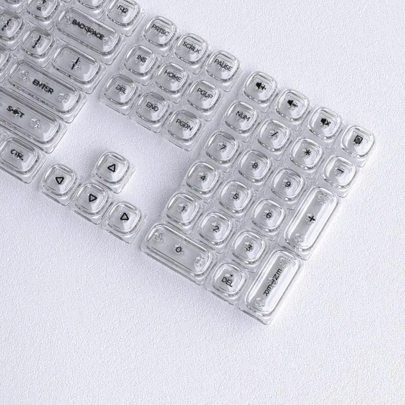 132 Keys Keycap Set for Mechanical Keyboard Boards in Daily Use, Clear HOA Profile and Front Printed Characters Included