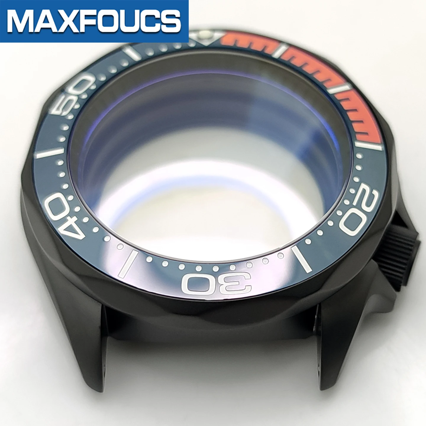 Sea/Master SKX 3.8 Uhrengehäuse-Set, schwarz matt, passend für NH35/NH36/NH34 MOD-Uhrengehäuse, Teile, Saphirkrone, individuelles Zubehör – Detail 10