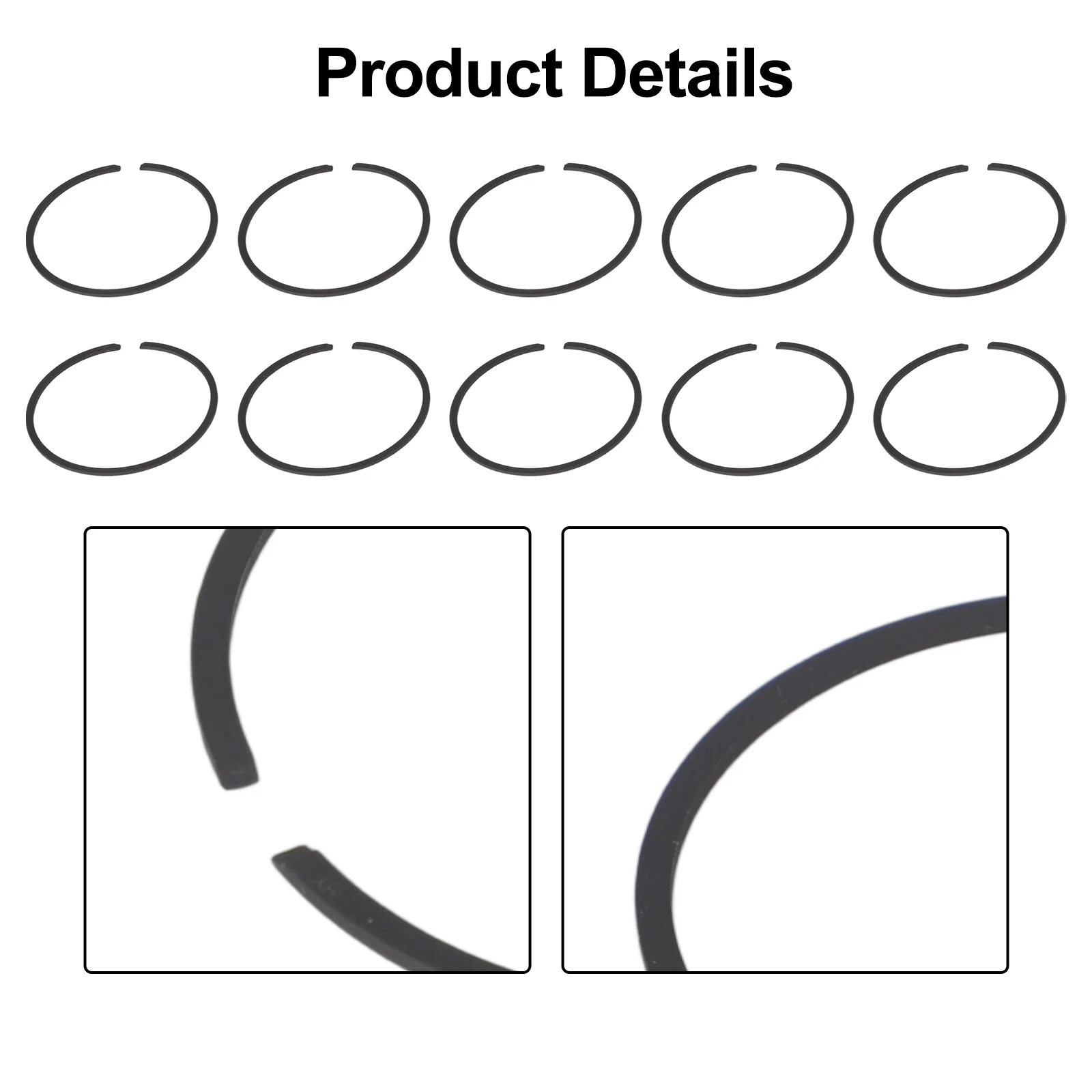 

Комплект поршневых колец для бензопилы (50x1.2 мм) для MS440, MS441, 044, TS410, TS420, соответствует OEM-спецификации 1128 030 2000
